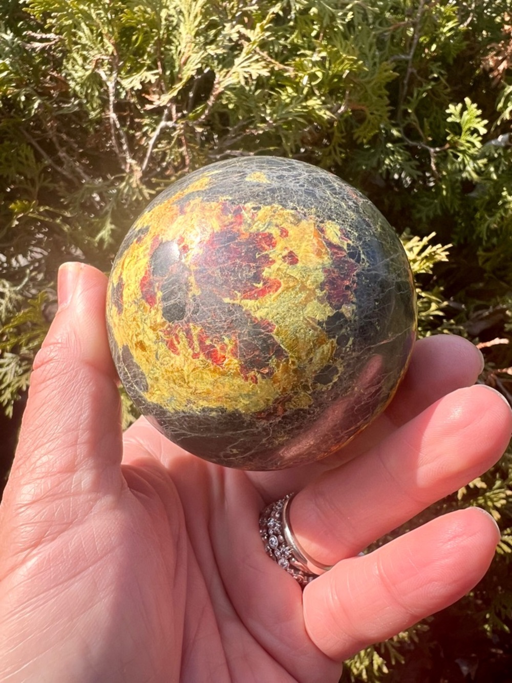 Realgar (1) Sphere | crystal